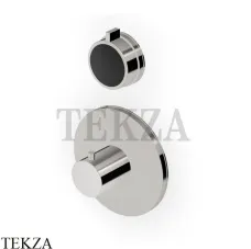 Zucchetti Savoir Термостат для душа, 2-3 выхода, внешняя часть ZSV646.C8N, Nickel глянец-черный