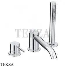 Kludi BOZZ Смеситель на борт ванны, с гарнитуром 384480576, хром глянец