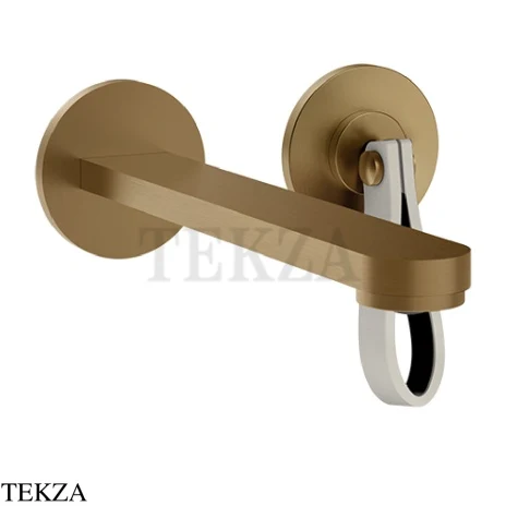 Gessi Pelle Laccetto Смеситель для раковины, внешняя часть, 78488-448, Crème/Deep Bronze Br. PVD