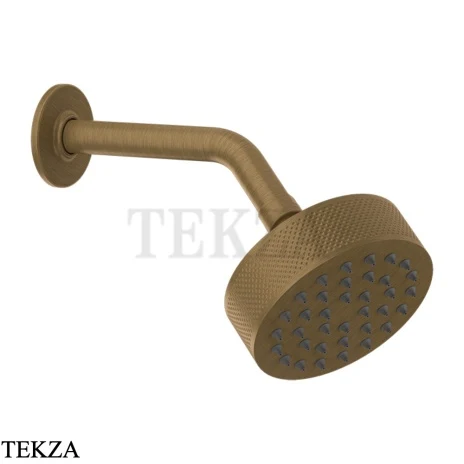Gessi INCISO SHOWER Верхняя душевая лейка с кронштейном 58189-713, Antique Brass