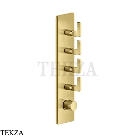 Gessi INCISO WELLNESS Термостат 4 выхода, внешняя часть 58208-246, Gold PVD