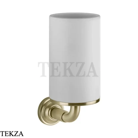 Gessi VENTI20 Стакан настенный белый 65407-727, Brushed Brass PVD