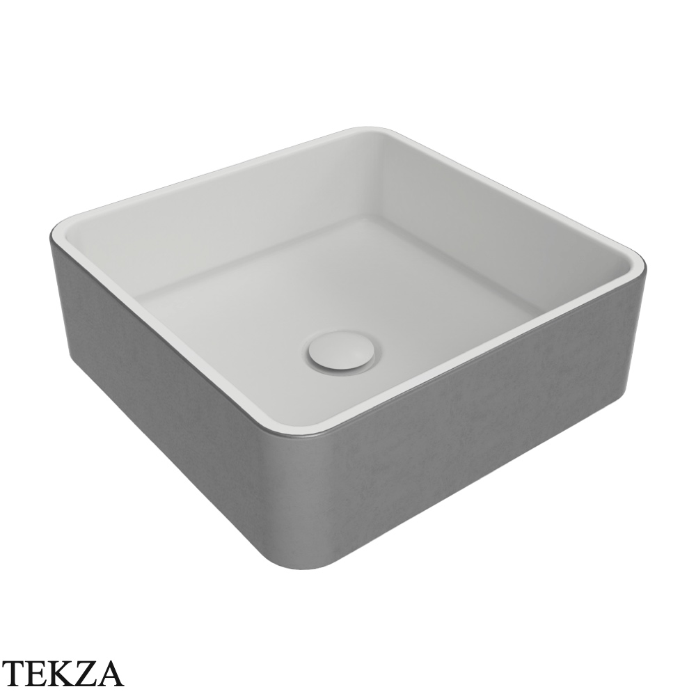 Flaminia Miniwash раковина накладная или подвесная 40×40×13 см, белый Silver White матовый