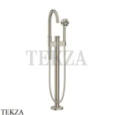 Axor ONE Смеситель для ванны напольный с гарнитуром 48440820, Brushed Nickel