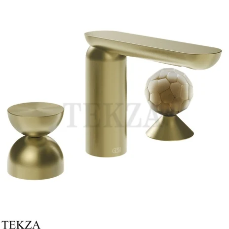 Gessi Perle Смеситель для раковины на 3 отв., без гарнитура 74948-727, шампань Brushed