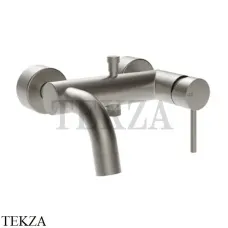 Gessi Emporio Via Tortona Смеситель для ванны однорычажный 2 потока ванна-душ 18613-149, Finox Brushed Nickel