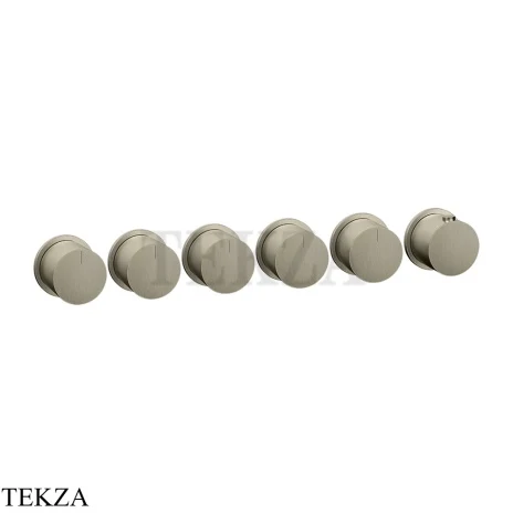 Gessi Habito Bath-shower Термостат на 5 потоков, внешняя часть 63440-149, Finox Brushed Nickel