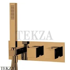 FIMA Carlo Frattini FIT Термостат на 2 потока, с гарнитуром, F3989WX3ZS, Brushed Amber Bronze