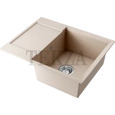 Omoikiri Daisen 65 Кухонная мойка Artgranit прямоугольная с крылом 4993685 бежевый