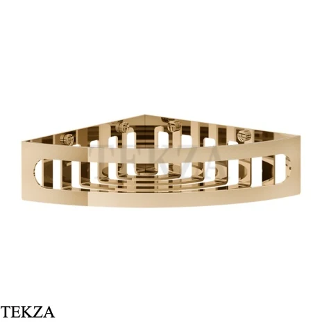 Gessi RILIEVO Полка-решетка угловая в душевую зону 59561-735, Warm Bronze PVD