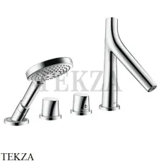 Axor Starck Organic Смеситель для ванны на плитку, внешняя часть 12426000, хром глянец