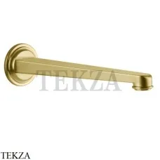 Gessi VENTI20 Излив настенный для раковины 24,3 см 65101-716, Gold Br. PVD
