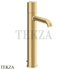 Gessi Habito UNITO Смеситель для раковины высокий, с донным клапаном 70003-710, Brass PVD