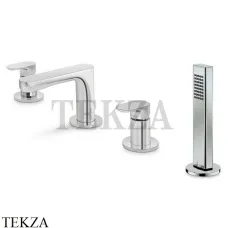 Newform Linfa Смеситель на борт ванны с душевым гарнитуром 69482C.21.018, хром глянец