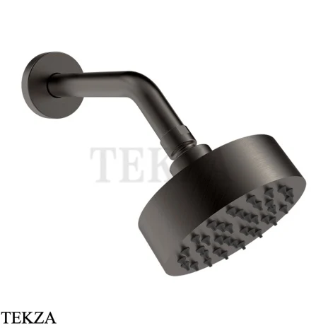 Gessi INCISO SHOWER Верхняя душевая лейка с кронштейном 66156-707, Black Metal Brushed PVD