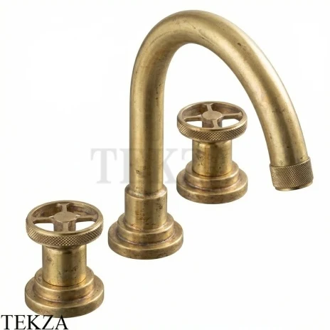 Nicolazzi Arena Смеситель для раковины, с донным клапаном 3328OG44, Raw Brass