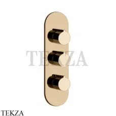 Gessi Ingranaggio-Anello Термостат для душа, 2 потока, внешняя часть 43064-735, Warm Bronze