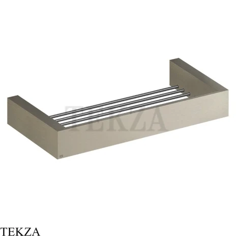 Gessi Rettangolo Решетка-полка в душевую зону 30 см 20947-149, Finox Br. Nickel