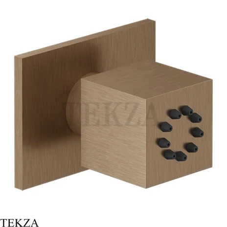 Gessi Rettangolo shower BODY JETS Боковая форсунка поворотная 20172-708, Copper Brushed PVD