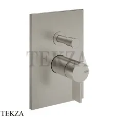 Gessi Inverso RIGATO Смеситель для душа, 2 потока, внешняя часть 73579-149, Finox Brushed Nickel Gessi Inverso RIGATO Смеситель для душа, 2 потока, внешняя часть 73579-149, Finox Brushed Nickel