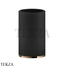 Gessi INCISO accessories Стакан настольный, композит черный 58532-030, Copper глянец