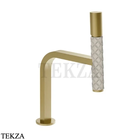 Gessi Pelle Tresse Смеситель для раковины, с донным клапаном 78651-435, Crème/ Brass Br. PVD