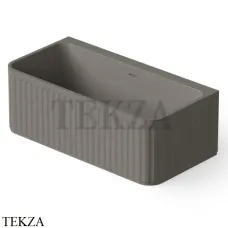 Dea Design Stripes Ванна отдельностоящая пристенная 160x80 Solid Surface DD8805 1600 3, Grey №3