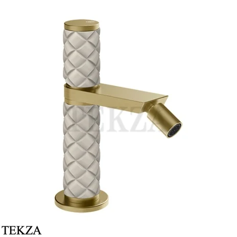 Gessi Pelle Tresse Смеситель для биде, с донным клапаном Stop&Go, 78267-435, Crème/ Brass Br. PVD