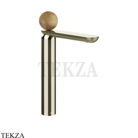 Gessi Perle Смеситель для раковины высокий, с донным клапаном 74353-720, никель глянец