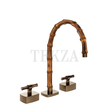 Gessi Jacqueline Смеситель для раковины на 3 отв., без донного клапана 77217-761, бронза Coffee