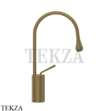 Gessi Goccia Смеситель для раковины высокий, без сливного гарнитура 33604-713, Antique Brass