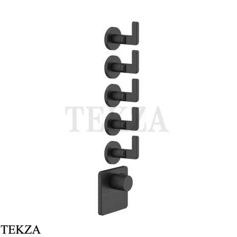 Gessi INCISO WELLNESS Термостат 5 выходов, внешняя часть 58220-187, Aged Bronze