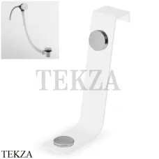 Zucchetti Слив-перелив для ванны с наполнением, push Z90083.X, brushed stainless steel