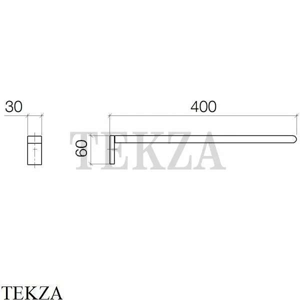Dornbracht IMO Держатель для полотенца неподвижный 83211670-00, хром глянец (снято с производства)