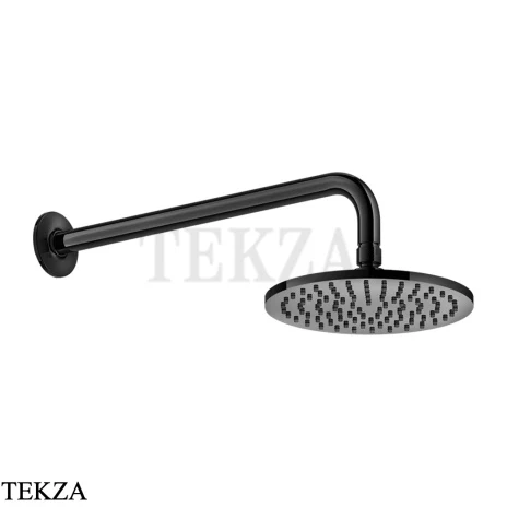 Gessi INCISO SHOWER Верхняя душевая лейка 20 с кронштейном 58148-706, Black Metal PVD