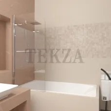Veconi Шторка на ванну Veconi Palau PL-80, 800x1500, хром, стекло прозрачное
