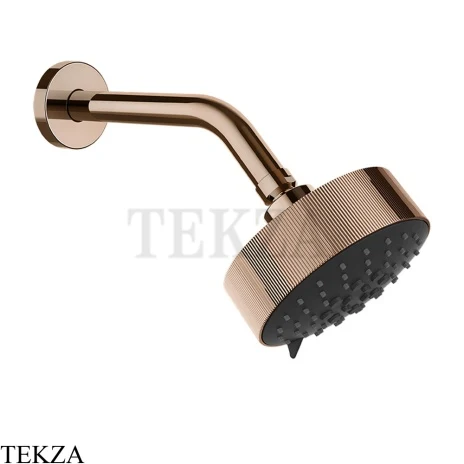 Gessi INGRANAGGIO Верхняя лейка D12,9 с кронштейном из стены, 63556-030, Copper PVD