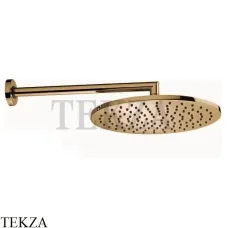 Bossini COSMO Верхняя круглая лейка 280 с кронштейном 40 см H70596I.022, бронза classic