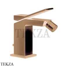 Gessi RETTANGOLO K Смеситель для биде, с донным клапаном 53007-726, Warm Bronze Br