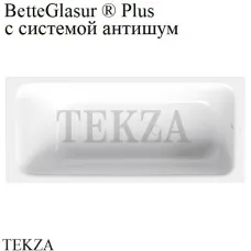 BETTE BetteSelect Ванна прямоугольная, сталь 3412-000 PLUS антишум, BetteGlasur ® Plus, белый глянец