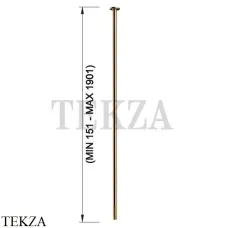 Gessi INCISO Излив для раковины потолочный под размер 15-190 см 58299-735, Warm Bronze PVD