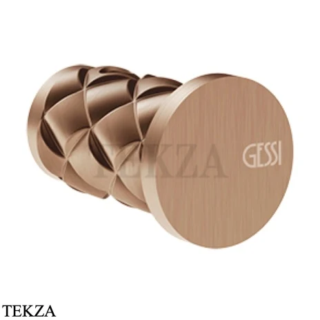 Gessi Pelle Tresse Крючок одинарный для полотенца 78521-708, Copper Brushed PVD