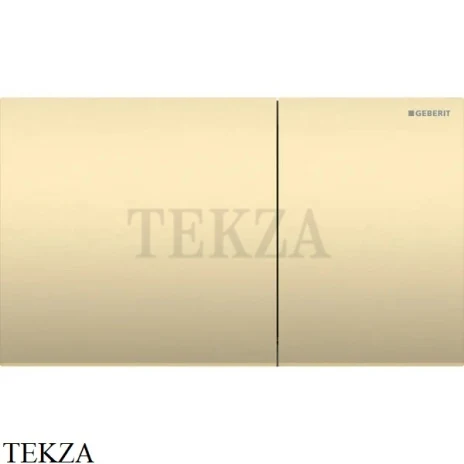 Geberit Sigma70 Клавиша смыва пневматическая для Sigma 8 см, сталь 115.622.QF.1, латунь матовая