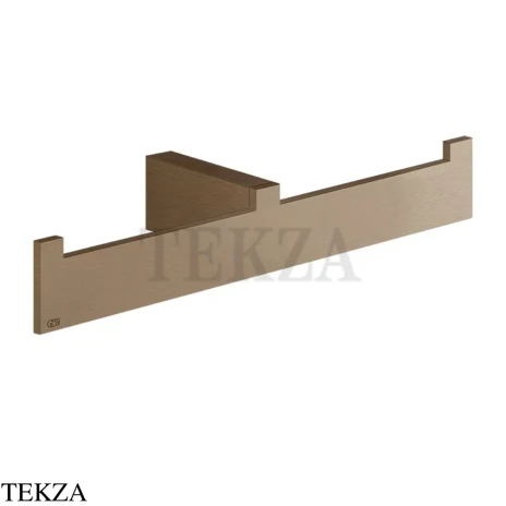 Gessi Rettangolo Полотенцедержатель двойной 20915-761, Coffee Bronze Brushed PVD