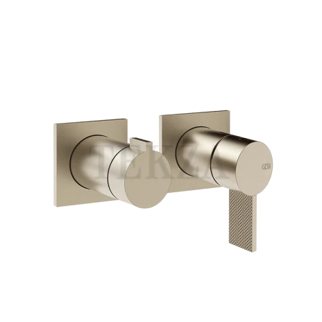 Gessi Inverso Diamantato Смеситель для душа, 2 потока, внешняя часть 73638-149, Finox Brushed Nickel