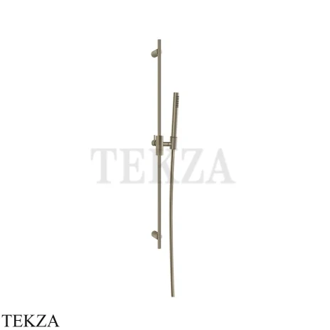 Gessi Habito CESELLO Штанга в комплекте с душевой лейкой и шлангом 70445-149, Finox Brushed Nickel