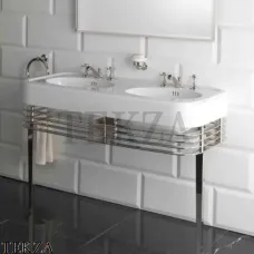 Devon&Devon Blues Консоль напольная под двойную раковину DEWIDEBLUESCR, хром глянец