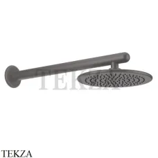 Gessi Goccia Душевая лейка 21,6 с настенным креплением 33755-126, Black Metal Brushed