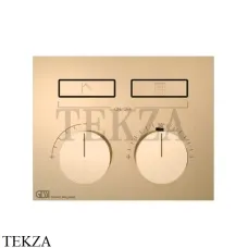 Gessi HI-FI Термостатический смеситель на 2 потока, внешняя часть 63004-735, Warm Bronze PVD