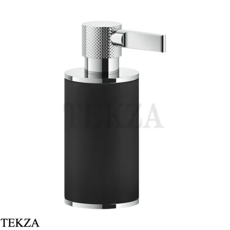 Gessi INCISO accessories Дозатор настольный для жидкого мыла, черный 58538-031, хром глянец
